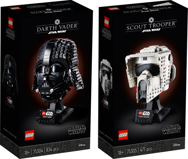 LEGO Star Wars The Dark Side Helmet Bundle (2-pack)